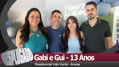 17/10/2026 - Aniversário da Gabi e do Gui - 13 Anos